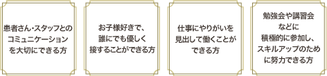 求める人物像